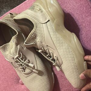 Steve Madden Cream Rhinestone Shoes